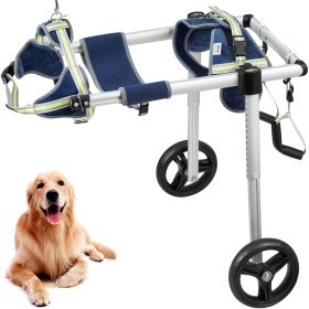 VEVOR 2 Wheels Dog Wheelchair for Back Legs, Pet Wheelchair Lightweight & Adjustable Assisting in Healing, Dog Cart/Wheelchair for Injured, Disab VEVOR 2 Wheels Dog Wheelchair for Back Legs, Pet Wheelchair Lightweight & Adjustable Assisting in Healing, Dog Cart/Wheelchair for Injured, Disab